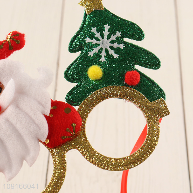 Top sale creative Santa claus christmas glasses party glasses