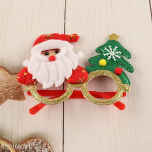 Top sale creative Santa claus christmas glasses party glasses