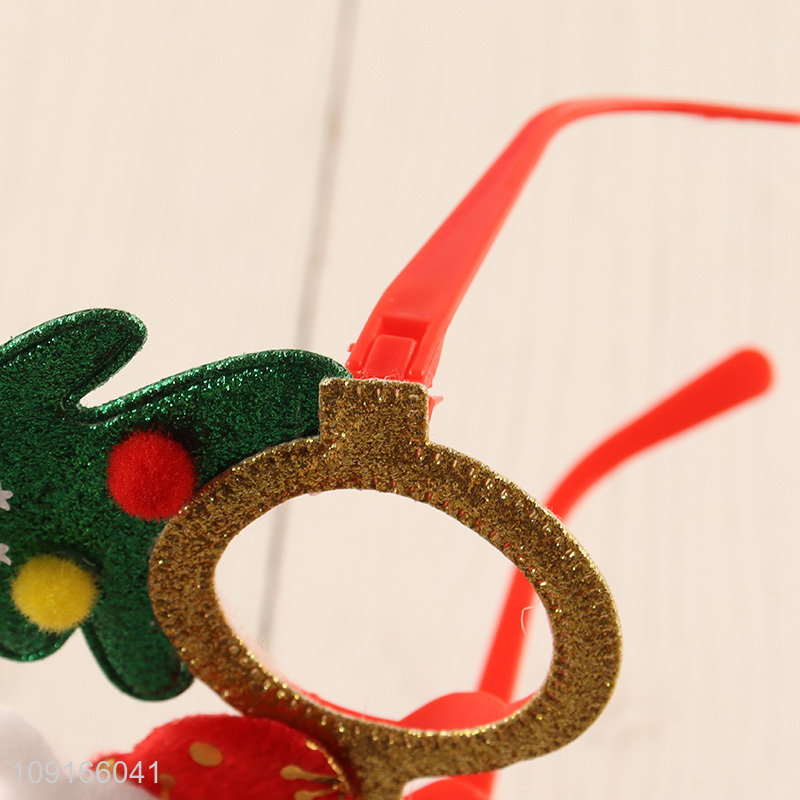 Top sale creative Santa claus christmas glasses party glasses