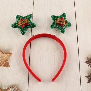 Good selling star shape christmas hair hoop hair accessories