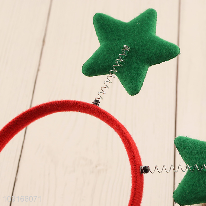 Good selling star shape christmas hair hoop hair accessories