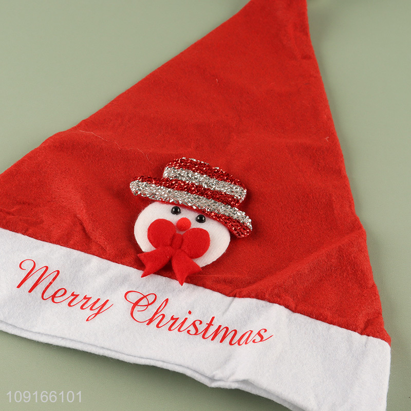 Factory wholesale merry christmas adult Santa hat christmas hat