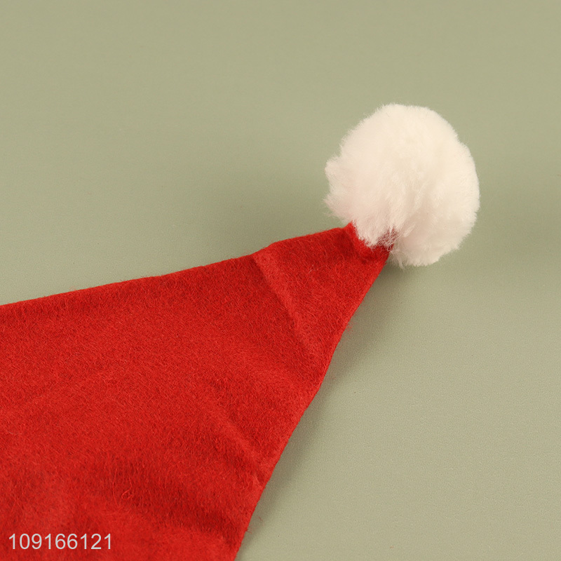 Yiwu market snowman merry christmas polyester Santa hat christmas hat
