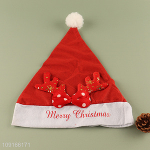 China factory merry christmas polyester Santa hat christmas hat