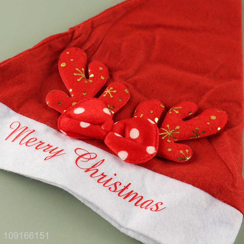 Hot selling polyester Santa hat christmas hat for christmas party supplies