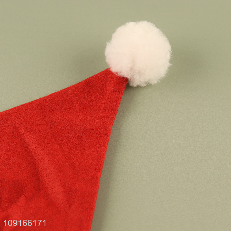 China factory merry christmas polyester Santa hat christmas hat