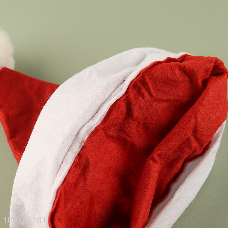 Popular products adult polyester Santa hat christmas hat for christmas party