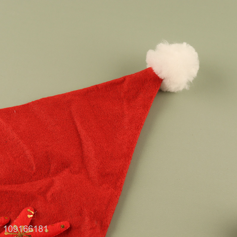 Popular products adult polyester Santa hat christmas hat for christmas party