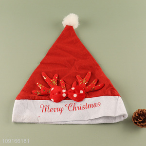 Popular products adult polyester Santa hat christmas hat for christmas party
