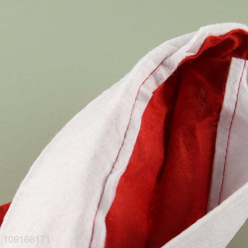 China factory merry christmas polyester Santa hat christmas hat