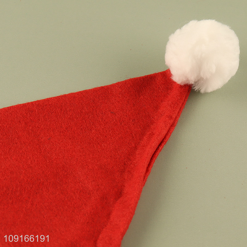 Good selling polyester Santa hat christmas decorative hat