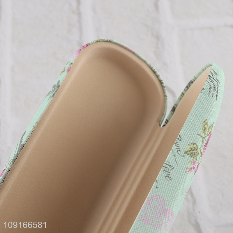 Factory price flower pattern glasses box glasses case sunglasses case