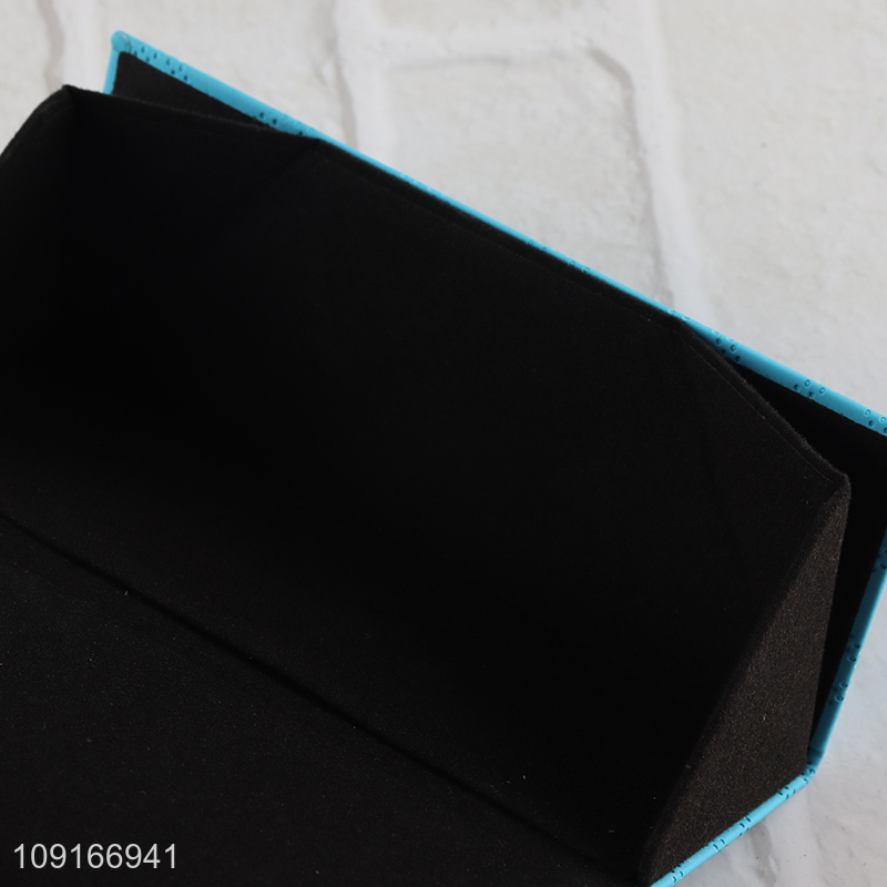 Most popular multicolor pu triangle glasses box glasses case sunglasses case