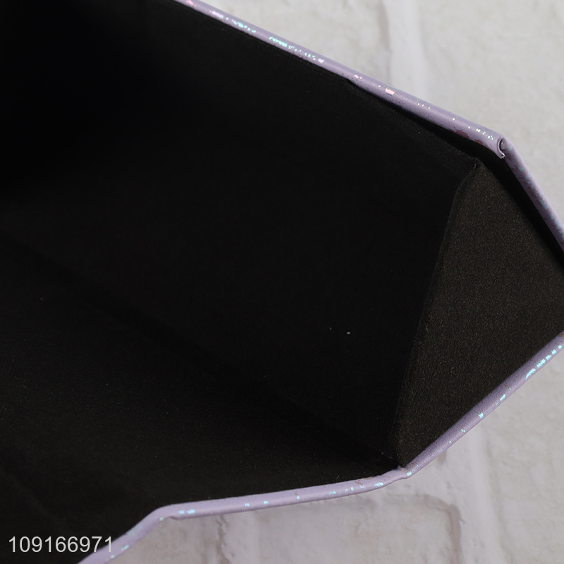 Hot sale folding fashion triangle glasses box glasses case sunglasses case