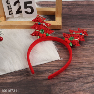 Factory Price Christmas Headbands Christmas Hair Hoops Holiday Party Headwear