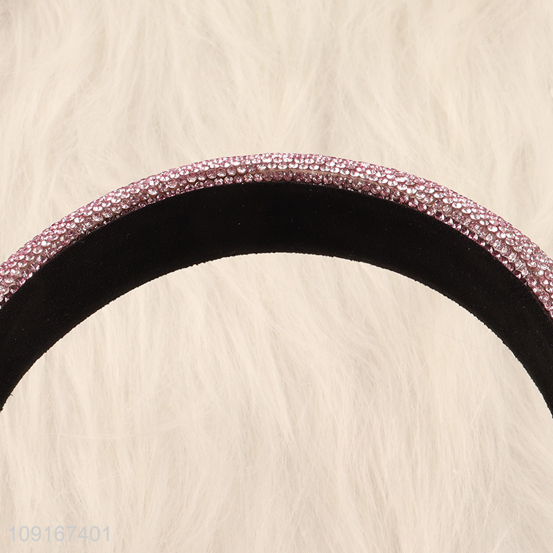 Hot Selling Rhinestone Headband Crystal Bling Headbands for Women Girls