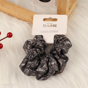 China Imports Elastic Hair Scrunchies Glitter Hair Ties Ponytail Holder