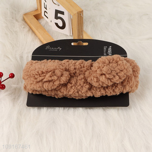 New Product Fluffy Elastic Make-Up Headband Soft Face Washing Headband