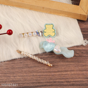 New Product 3 Pieces Cute Hair Clips Hair Barrettes Set for Kids Girls