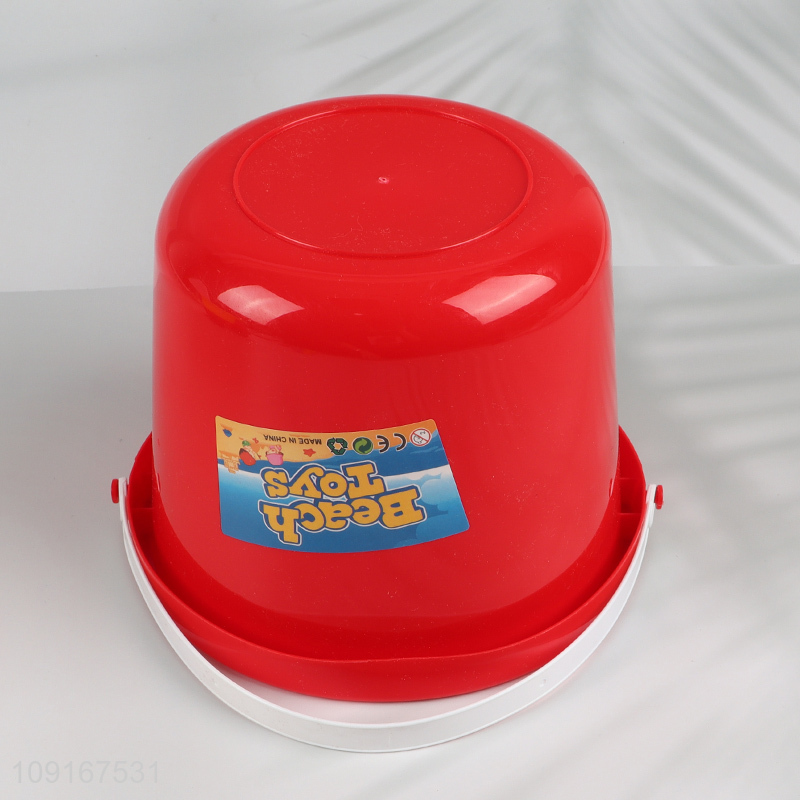 High Quality Plastic Kids Beach Toys Sand Toy Set with Sand Bucket