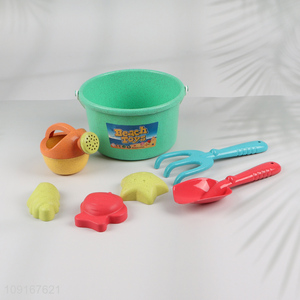 High Quality Plastic Beach Toys Sand Toys Set with Sand Shovel & Rake