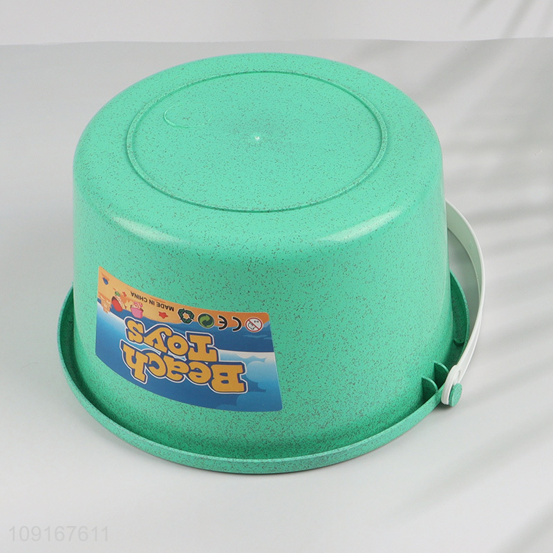 China Wholesale Plastic Kids Beach Toys Sand Toy Set with Sand Molds