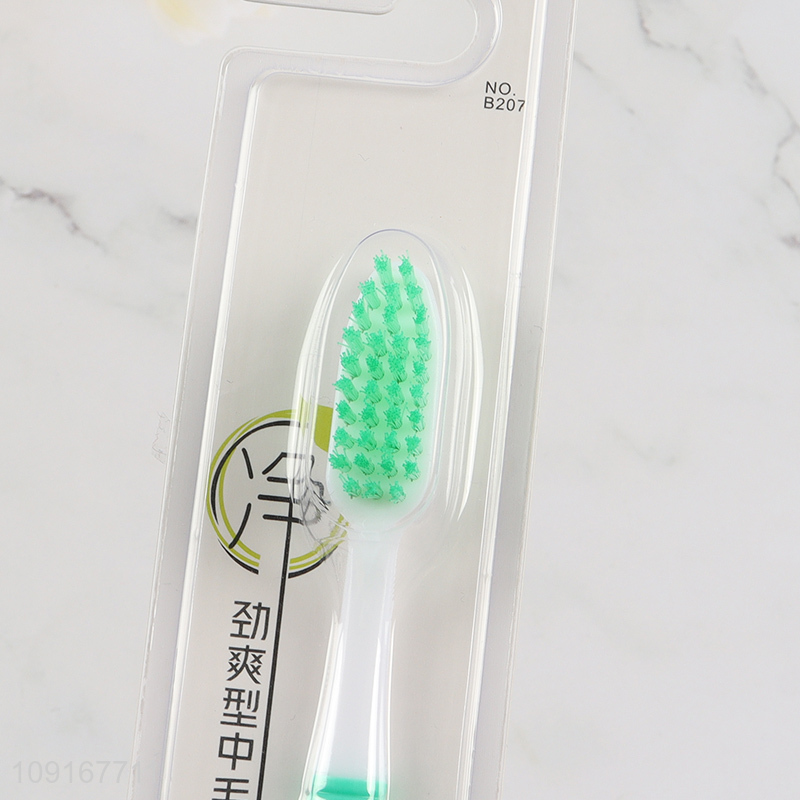 Factory Supply Nylon Bristles Plastic Toothbrush Manual Toothbrush for Adults