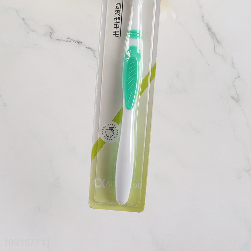 Factory Supply Nylon Bristles Plastic Toothbrush Manual Toothbrush for Adults