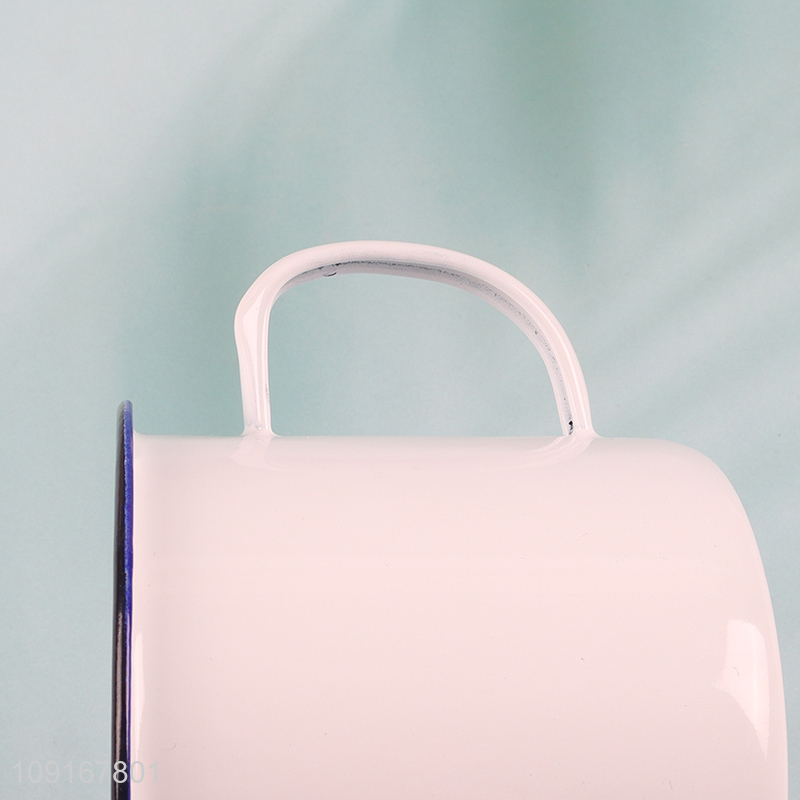 Factory Supply 500ML Custom Logo Enamel Drinking Mugs Vintage Style Water Cup