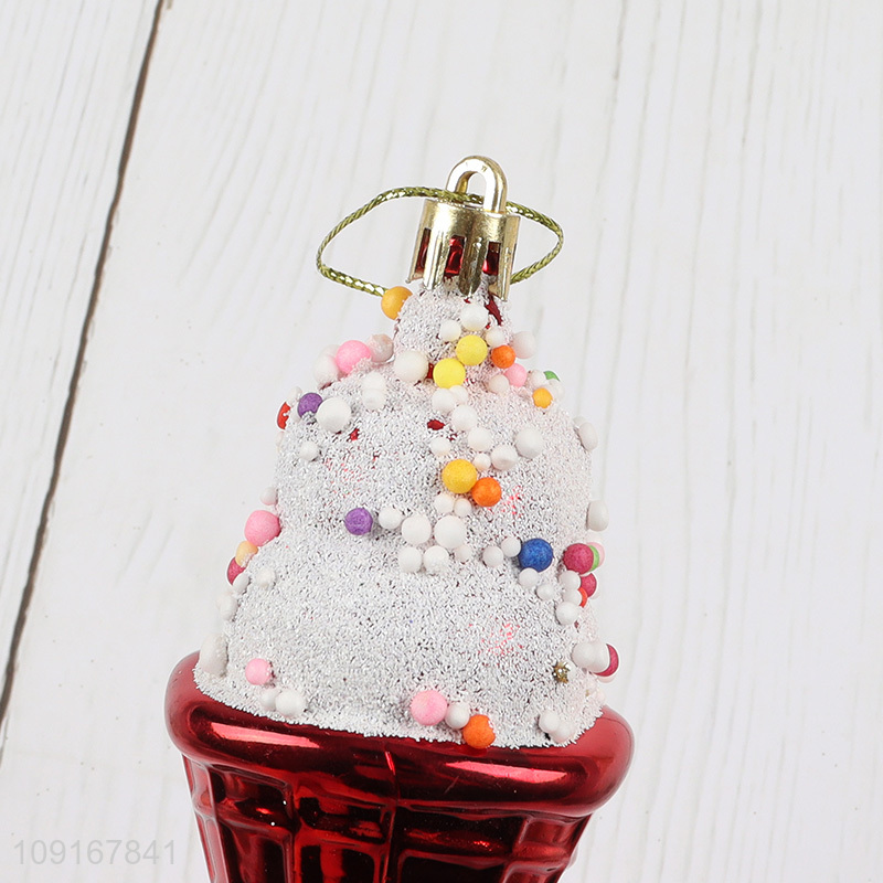 Hot Selling Ice Cream Hanging Ornaments Christmas Tree Hanging Decorations