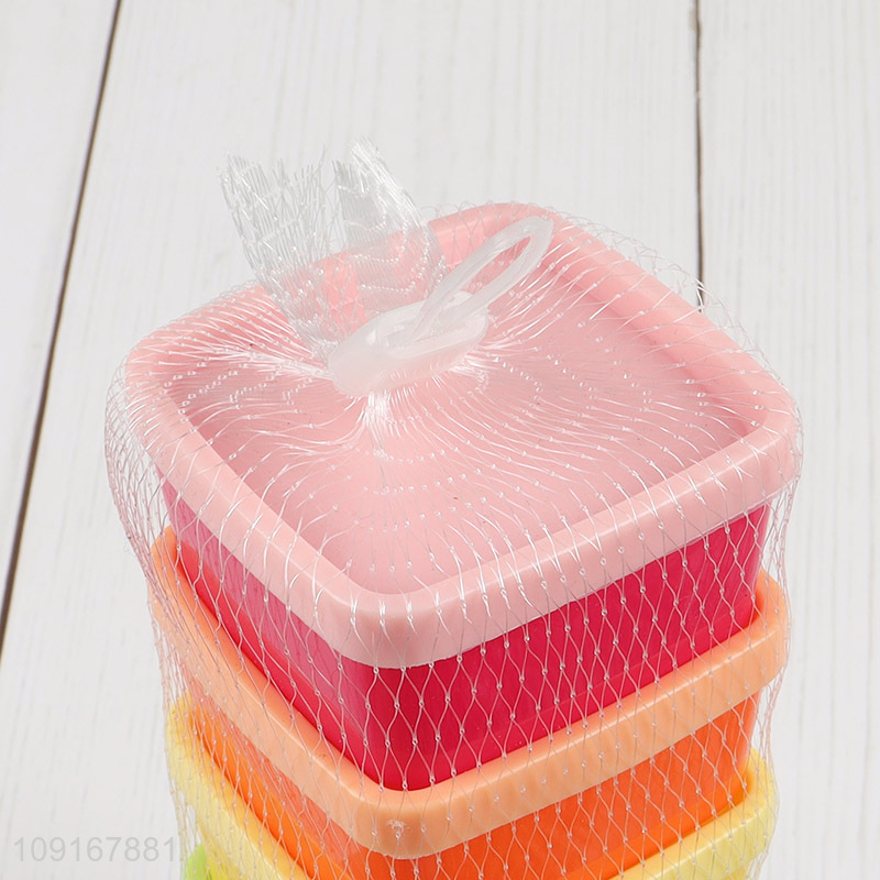 High Quality 5PCS Mini Sqaure Plastic Food Storage Containers with Lids