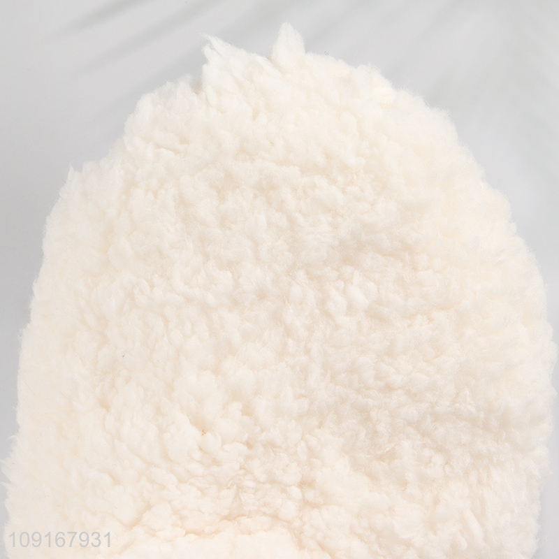 Hot Selling Women's Fleece House Slipper Boots Anti-Slip Indoor House Booties