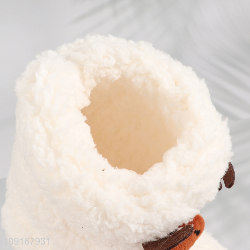 Hot Selling Women's Fleece House Slipper Boots Anti-Slip Indoor House Booties