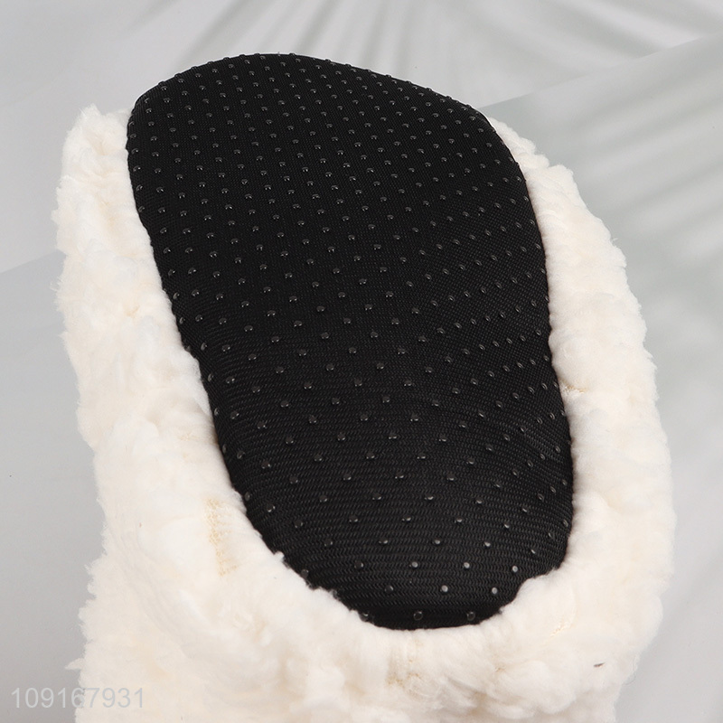 Hot Selling Women's Fleece House Slipper Boots Anti-Slip Indoor House Booties