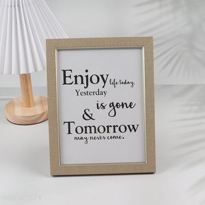 Hot Selling Plastic Picture Frame Family Photo Frame for Tabletop Display