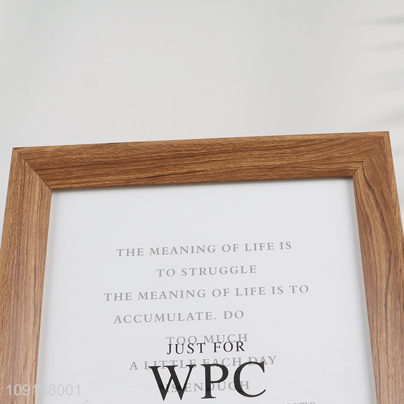 Factory Price Plastic Picture Frame for Tabletop Display and Wall Mounting