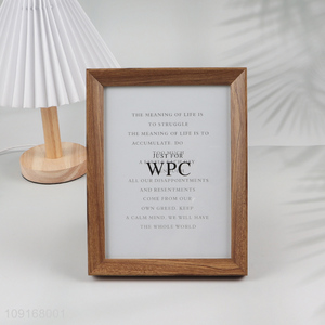 Factory Price Plastic Picture Frame for Tabletop Display and Wall Mounting