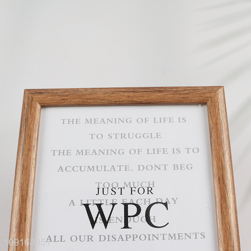 Wholesale Decorative Plastic Picture Frame for Wall Mounting Tabletop Display