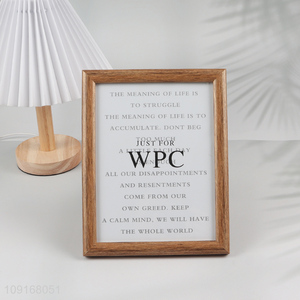 Wholesale Decorative Plastic Picture Frame for Wall Mounting Tabletop Display