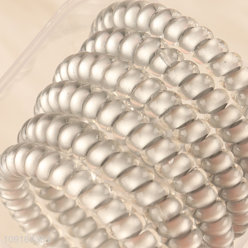 Low price telephone wire hair rope hair band hiar accessories hair decoration