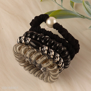 Low price fashion <em>hair</em> rope <em>hair</em> <em>band</em> hiar accessories <em>hair</em> decoration