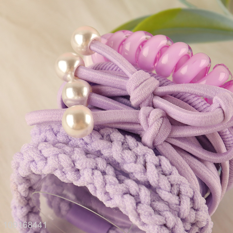 Best quality girls hair rope hair band hiar accessories hair decoration for sale
