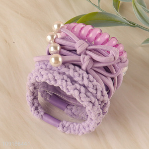 Best quality girls hair rope hair band hiar accessories hair decoration for sale