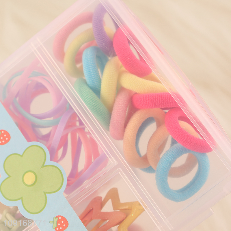 Hot products girls hair rope hair band hiar accessories hair decoration hair clips set