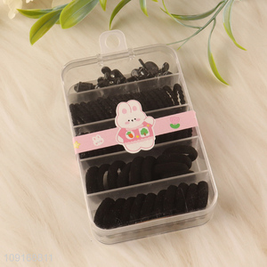 Top sale black girls hair band hiar accessories hair clips set