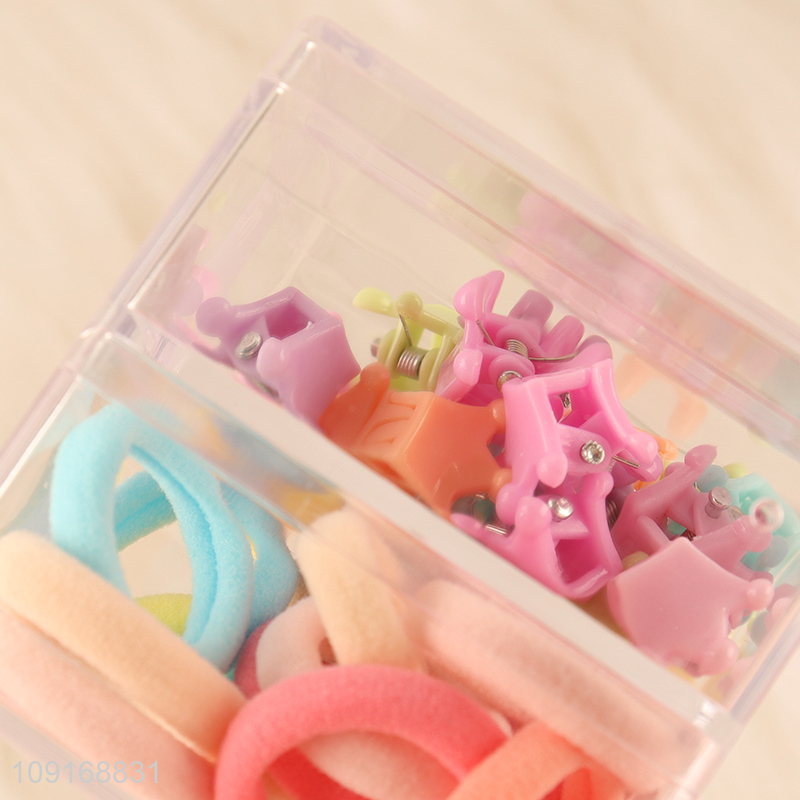 Best quality candy color girls hair band hiar accessories hair clips set