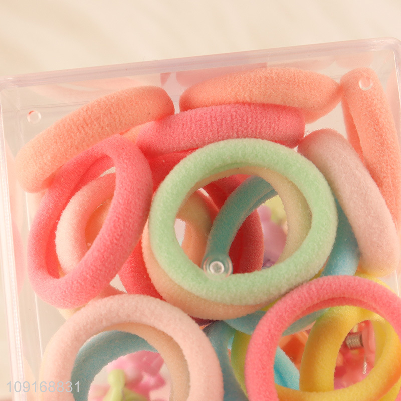 Best quality candy color girls hair band hiar accessories hair clips set