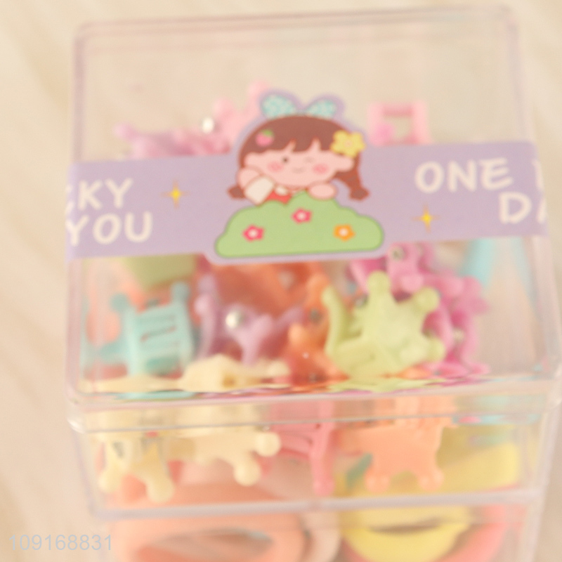 Best quality candy color girls hair band hiar accessories hair clips set