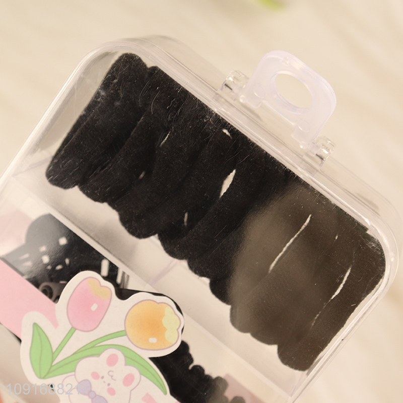Good sale black hair band hiar accessories hair clips set for girls