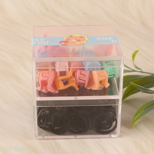 China supplier hair band hiar accessories hair clips set for sale